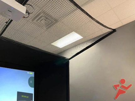 SkyBay™ Golf Simulator Enclosure with ceiling mount & netting