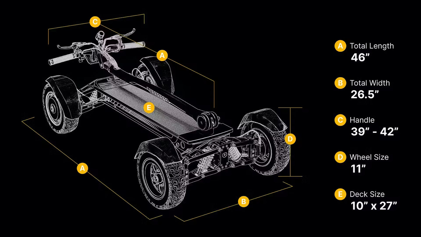 X-Quad 3000 Electric Quad Bike Off-Road Scooter