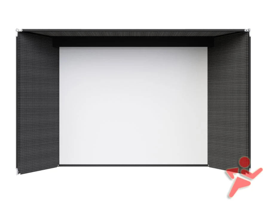 Golf Simulator Enclosure with impact screen & secure netting