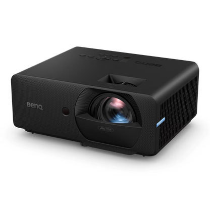 Close-up of BenQ LK830ST 4K projector lens