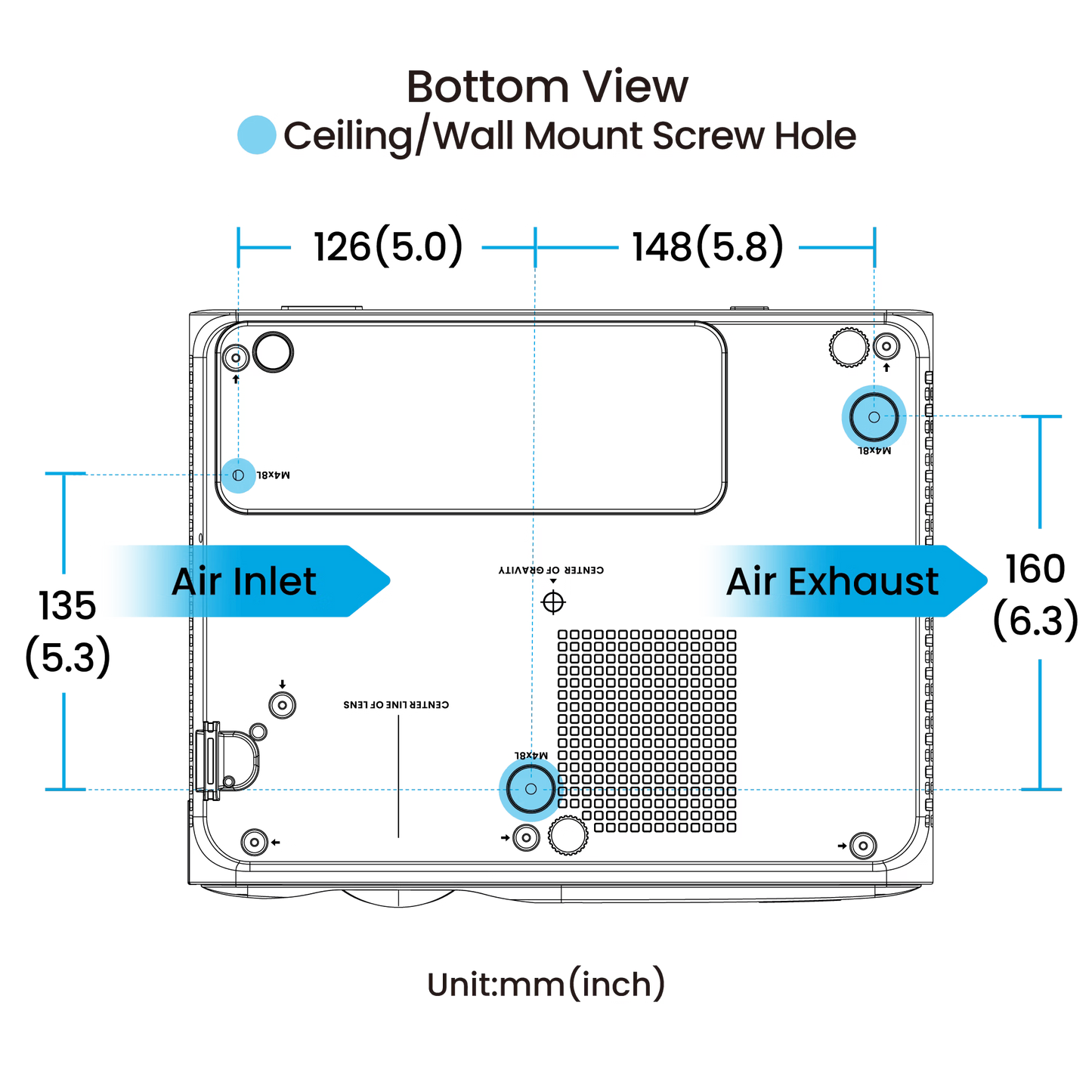BenQ AH500ST 4000 Lumen Short Throw 1080P Laser Golf Simulator Projector