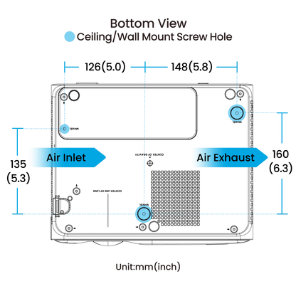 BenQ AH500ST 4000 Lumen Short Throw 1080P Laser Golf Simulator Projector