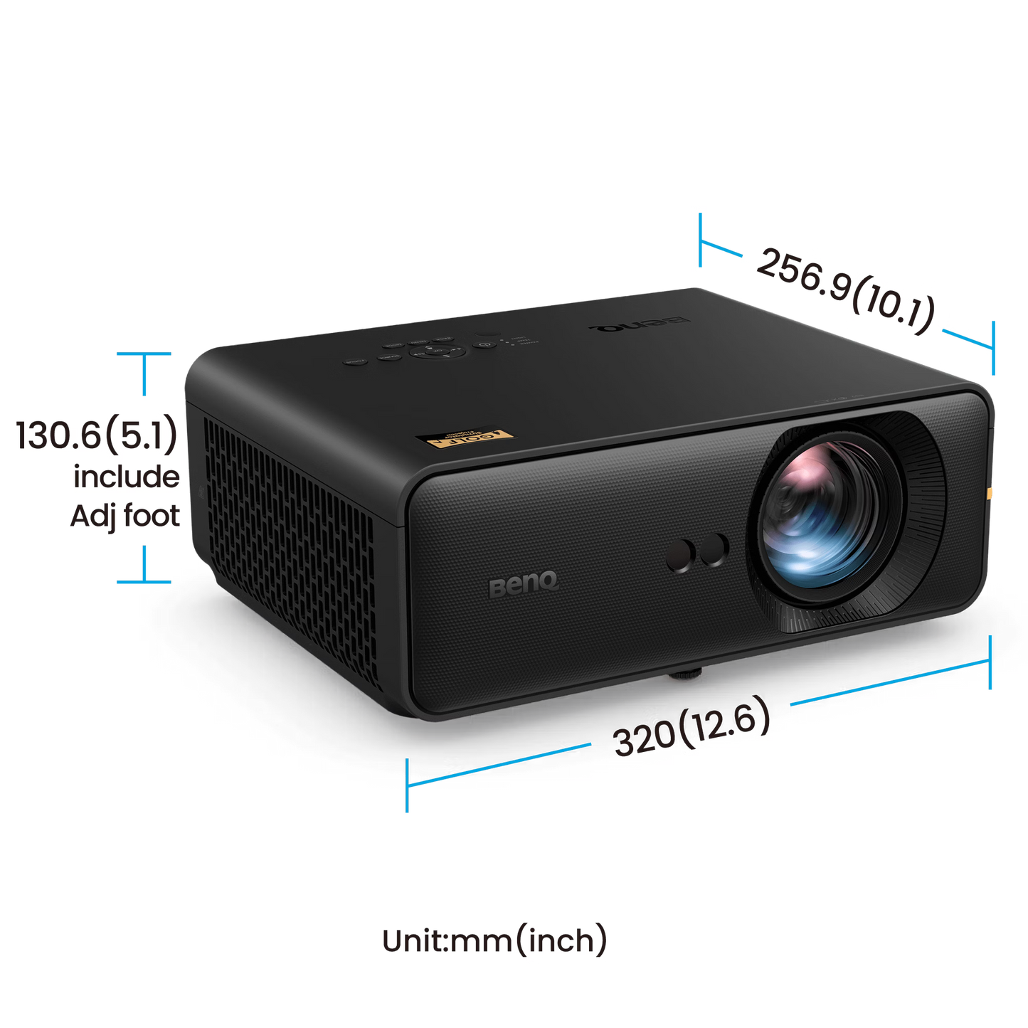 BenQ AH500ST 4000 Lumen Short Throw 1080P Laser Golf Simulator Projector