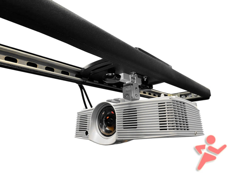 AllSportsystems SkyRail+ Cage Attached Golf Simulator Projector Mount for DIY and SuperBay LITE Bays